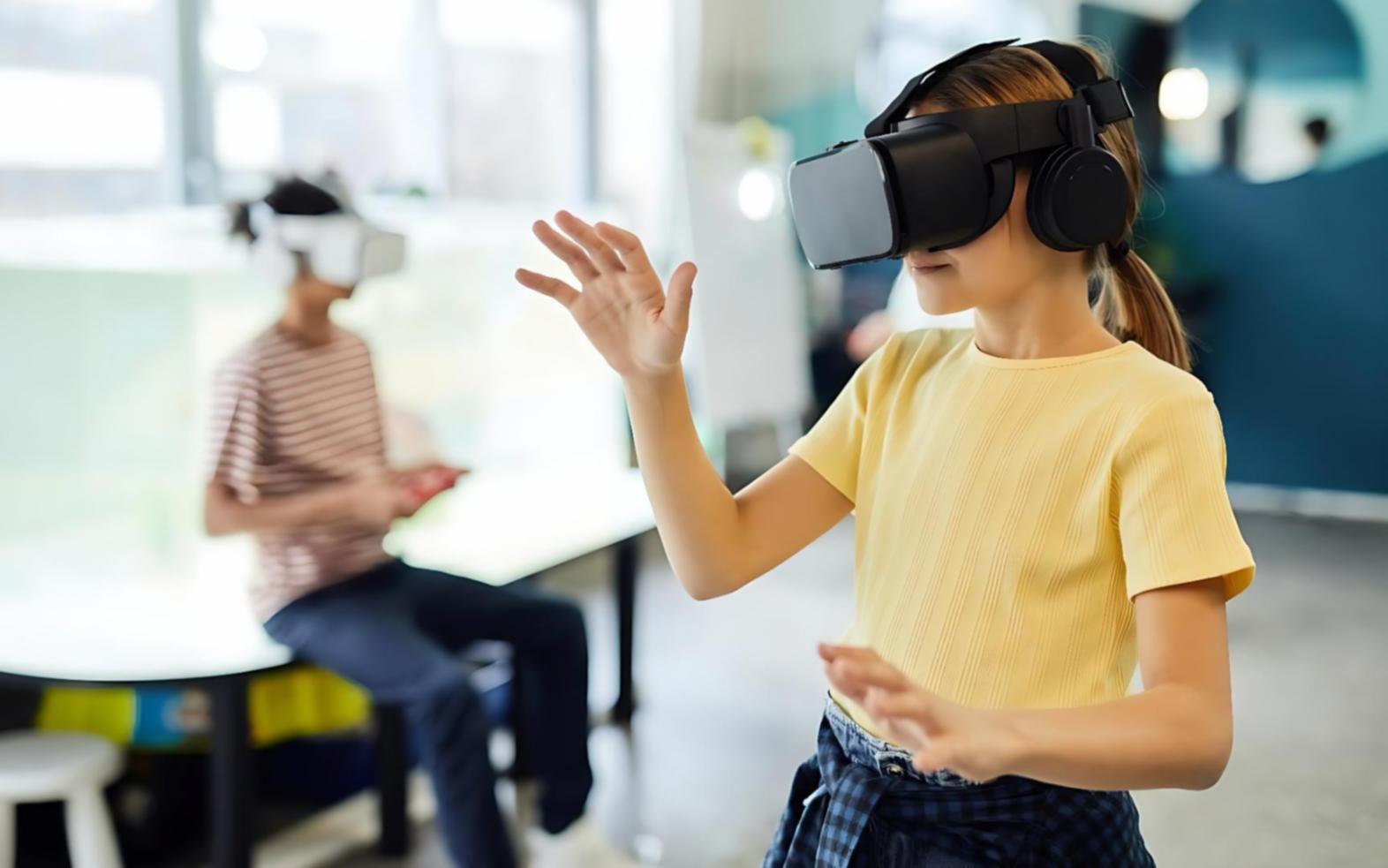 AR development team collaborating on commercial project
